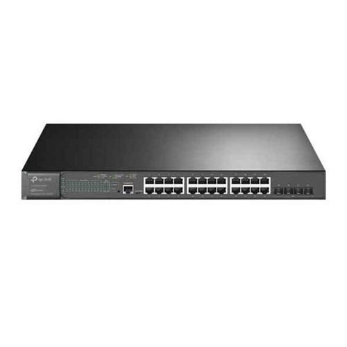 TP-Link JetStream TL-SG3428XMP - V1 - commutateur - Géré - 24 x 10/100/1000 (PoE+) + 4 x 10 Gigabit SFP+ - Montable sur rack - PoE+ (384 W)