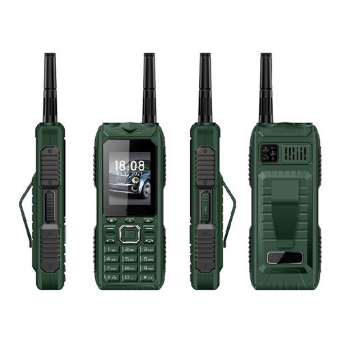 Téléphone Incassable Étanche Antichoc Anti-Poussière Batterie 2400mAh Quad SIM Vert YONIS