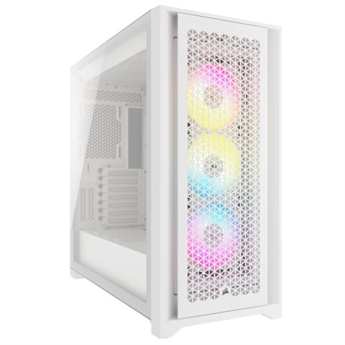 Corsair iCUE 5000D RGB AIRFLOW Verre Trempé USB 3.2 Blanc - Image 5