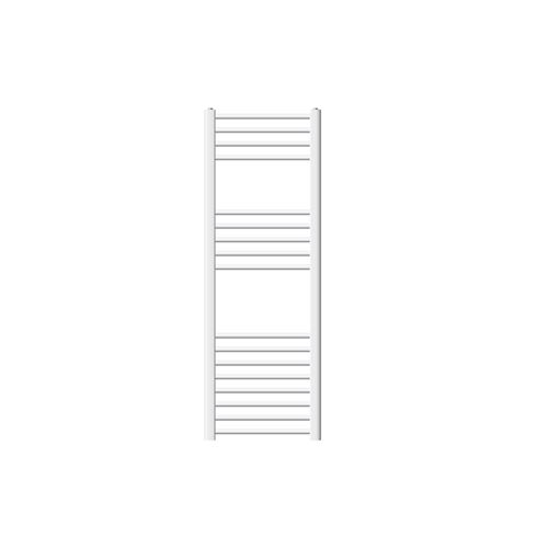 Radiateur chauffage sèche serviettes bain chrome blanc de côtè droit 400x1200 mm