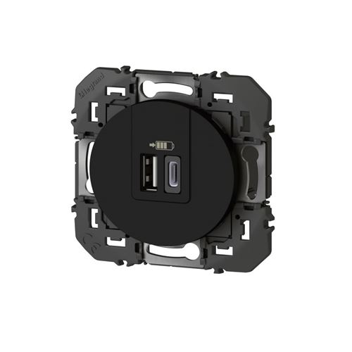 Legrand - Double Prise Usb-A+C 3A 15W Dooxie - Image 2