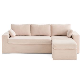 EKHOLMA canapé d'angle 4pl sans accoudoir, Hakebo beige - CA