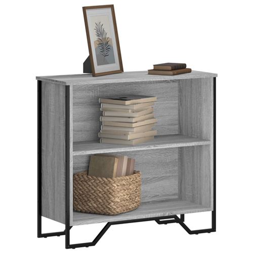 VIDAXL - Bibliothèque - Gris - 80 x 31 x 74,5 cm - Image 2