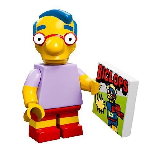 Lego 71005 Minifigurine Les Simpsons Série 1 - N°9-Milhouse Van Houten (1 sachet ENTRE-OUVERT)
