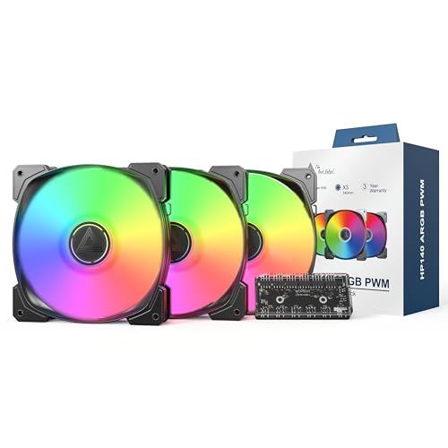 Non Communiqué Montech Hp140 Pwm Argb Ventilateur, 3 Pack