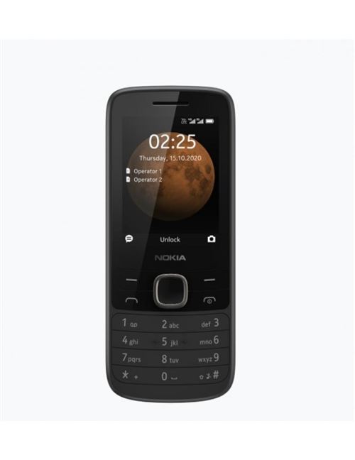 Nokia 225 4G - 4G téléphone de service - double SIM - RAM 64 Mo / Mémoire interne 128 Mo - miniSDHC slot - Écran LCD - 320 x 240 pixels - rear camera 0,3 MP - noir