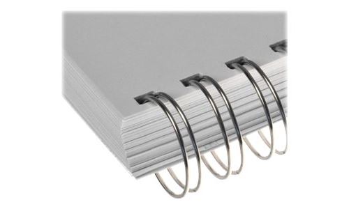Renz - 8 mm - 23 anneaux - A4 (210 x 297 mm) - argent brillant - 100 unités fil de ligature - pour Office line 2:1