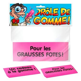 Gomme GENERIQUE 2 énormes gommes XXL pour les grosses fautes