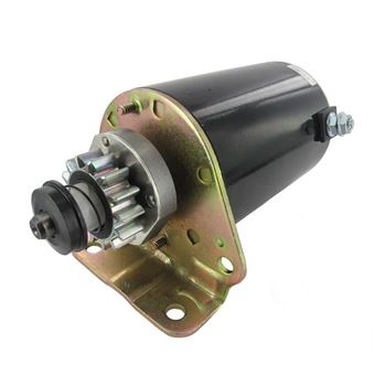 Démarreur 14 Dents Pour Tondeuse Briggs & Stratton - Rotation Anti-horaire - 12V - Remplace Nombreuses Références