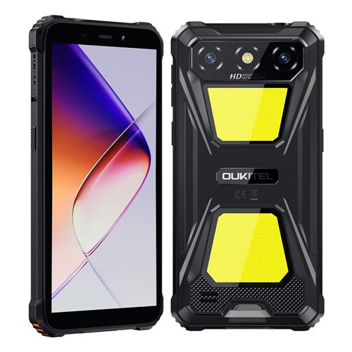 Smartphone Oukitel G5 6 , 16Go 64Go, 6300mAh,13MP+5MP ,Dual SIM 4G Téléphone Portable -200g-Noir