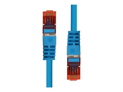 ProXtend - Cordon de raccordement - RJ-45 (M) pour RJ-45 (M) - 15 m - 5.8 mm - paire torsadée écrantée (F/UTP) - CAT 6 - moulé, sans crochet, bloqué - bleu