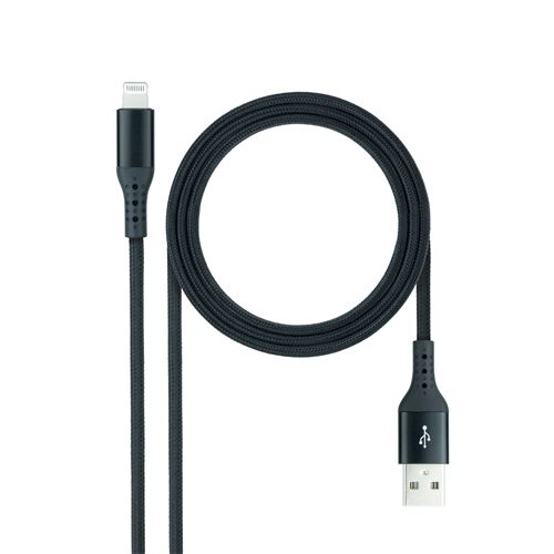 Nanocable - Câble USB-A vers Lightning - 1m - Noir - Image 4