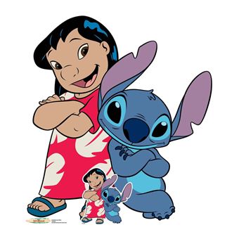 STAR CUTOUTS Figurine en carton Disney Lilo et Stitch les bras croisés ...