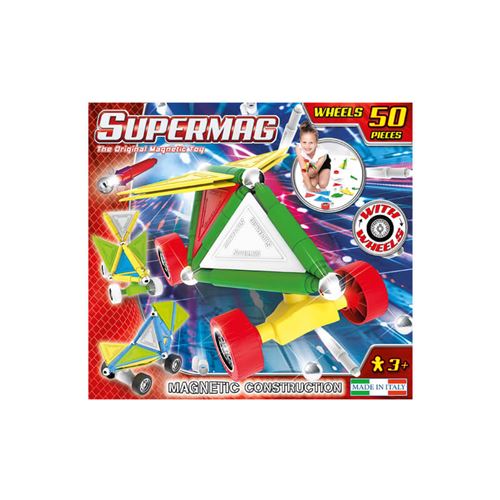 Supermag Wheels - 50 pièces - Construction magnétique