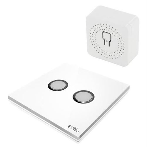 Non Communiqué Blanc Kit Edisio Éclairage Avec Interrupteur 2 Boutons - Ekmv