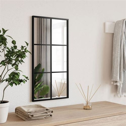 Vidaxl Noir - Miroir Mural 30X60 Cm - Image 3