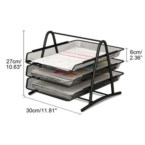 2/3/4/5 Layer Desktop Document Paper Letter File Sliding Tray 3 étages