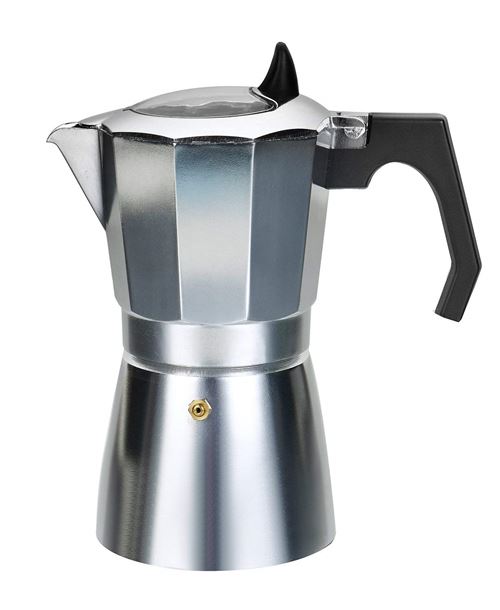 ROSSETTO Caftière italienne express en Aluminium - Couvert transparent-14 Tasses