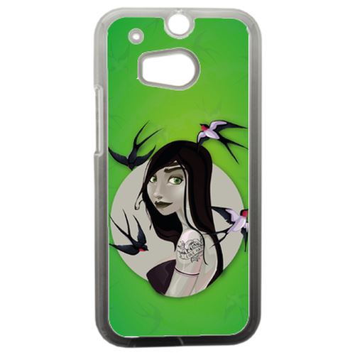 Coque Illustration Fond Vert Compatible Htc One 2 M8 Transparent