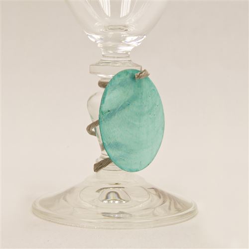 Lot de 6 Disques aspect coquillage coloris Turquoise - Diam : 4 cm