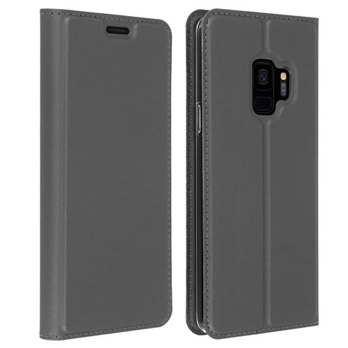 Housse Galaxy S9 Folio Coque Portefeuille Dux Ducis - Fonction Stand Gris