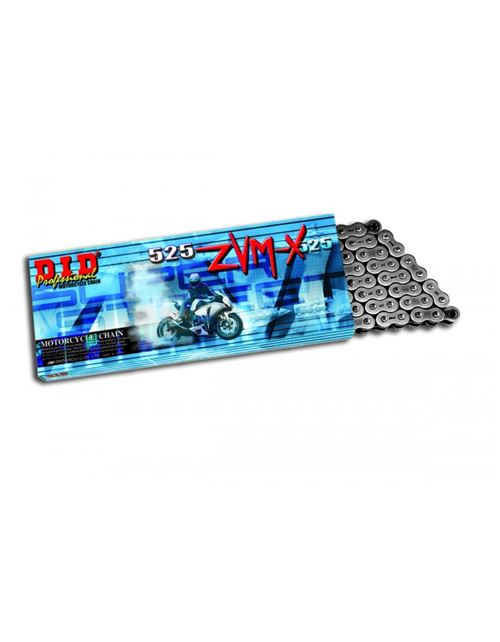 Chaîne de transmission D.I.D 525 ZVM-X noir/noir 118 maillons