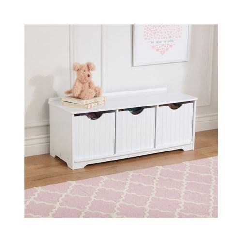 8 13 Sur Kidkraft Banc De Rangement Enfant Nantucket Rangement Enfant Achat Prix Fnac