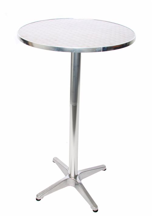 Table Haute De Bar Bistrot M28 Aluminium O 60cm Hauteur 70 110cm Pliante Achat Prix Fnac