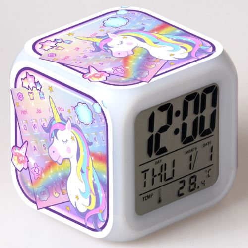 Stack Multicolore Réveil Enfant Led Multifonctionnel Coloré - Licorne #8