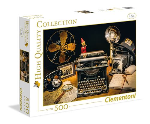 Puzzle 500 Pièces : La Machine à Ecrire, Clementoni