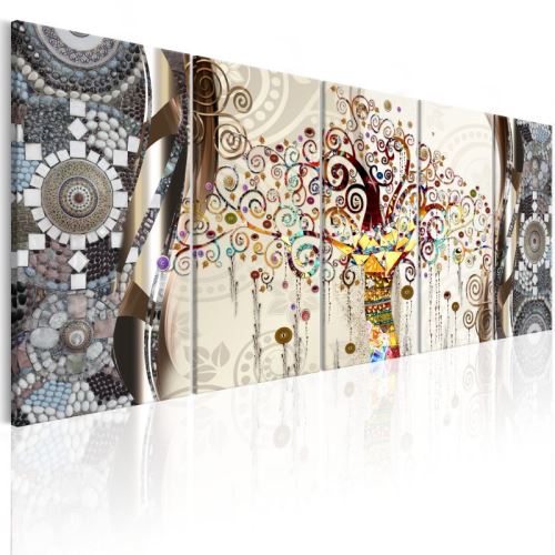 Tableau - Tree and Mosaic .Taille : 225x90