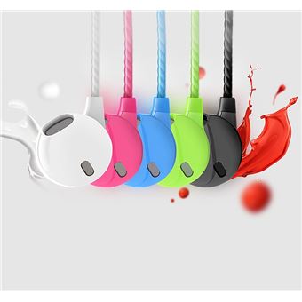 Ecouteurs Plat pour SONY Xperia E4g Smartphone avec Micro Reglage Kit Main Libre Casque Universel Prise Jack (ROSE) - 1