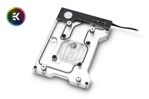 ekwb waterblock ek water blocks ek-fb asus rog ze rgb monoblock - nickel noir