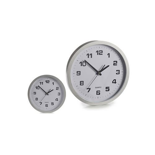 horloge murale gift decor argent (37 x 4 x 37 cm)