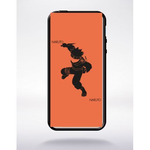 Coque naruto compatible apple iphone 5c bord noir silicone