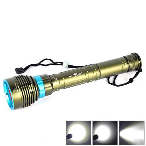 LED de plongée professionnelle de torches, lampe de poche de