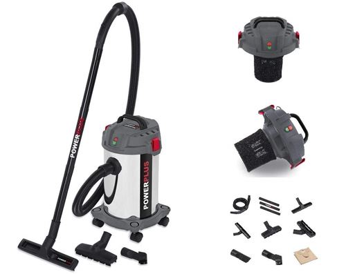 Aspirateur 15L cuve inox eau-poussière