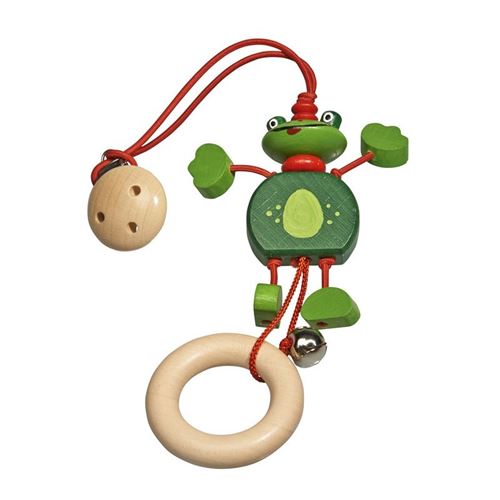 Walter hochet Froggi bois 24 cm vert