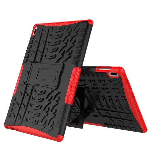 Étui de protection antichoc avec support pour Lenovo Tab4 10 - Rouge