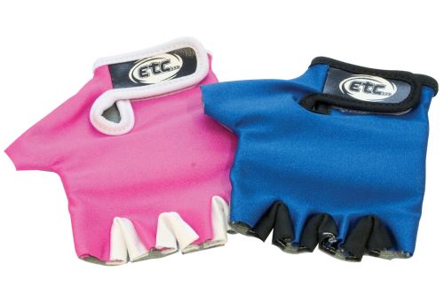 Mitaines de vélo pour enfants ETC bleu / noir moyen