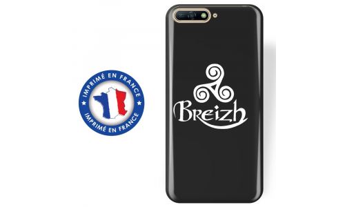 Coque souple pour Huawei Y6 (2018) avec impression Motifs Triskel Celte blanc