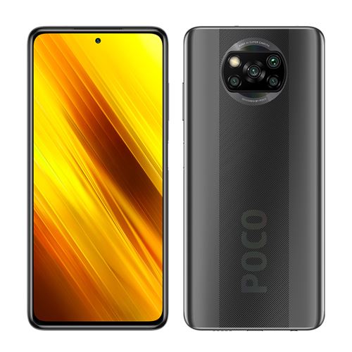 Xiaomi Smartphone Poco X3 NFC Débloqué 4G 6,67 Pouces, 6+64G 5160mAh Quad Caméra-Ombre Gris