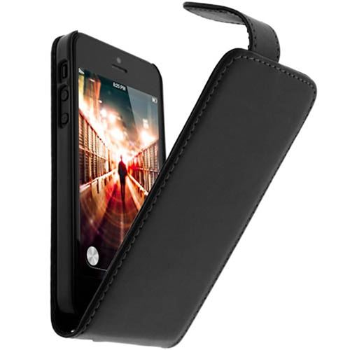 Housse à clapet Vertical pour Apple iPhone SE, 5 et 5s Colorfone Noir