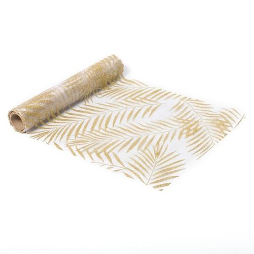 G&eacute;n&eacute;rique Chemin DE Table Organza Palmier 28CMX5M
