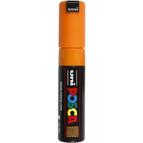 UNI-BALL Marqueur Pte large biseaut&eacute;e POSCA PC8K 8mm Orange