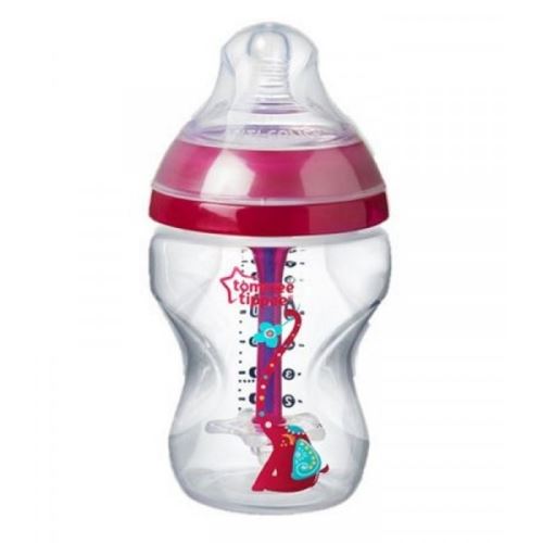 Biberon déco fille anti colique avancé 260ml - tommee tippee