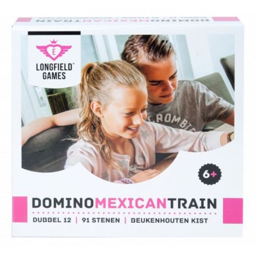 Loto mémo et domino Engelhart Jeu de Domino Mexicain Train D12 Deluxe dans  Un Coffret en Bois de hêtre