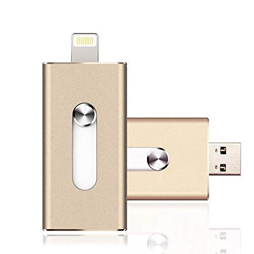 Cle USB iPhone / iPad 64 Go 3.0 Modèle Agréé MFI (Disponible en 8 Go, 16 Go, 32 Go, 64 Go, 128 Go) Or