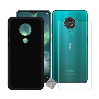Housse etui coque pochette silicone gel fine pour Nokia 6.2 verre trempe NOIR htdmobiles Coque et etui telephone mobile Achat prix fnac