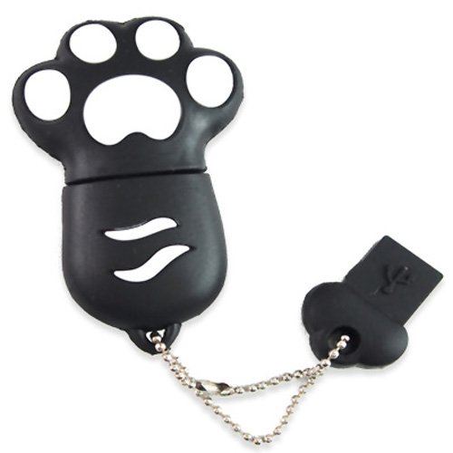 818-TEch No9800030064 Hi-Speed 2.0 clé USB 64Go patte griffe 3D noir